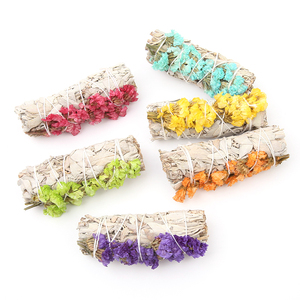 Vente en gros, paquet de fleurs séchées de californie, bâton de tâches, feuilles de <span class=keywords><strong>sauge</strong></span> blanche, encens, oubliez-moi-ne pas - Product Image 2