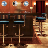 Tabourets de bar modernes en acier inoxydable avec coussins en cuir hauteur réglable pour les salles à manger familiales meubles de salon