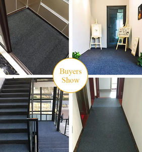 Tapis <span class=keywords><strong>de</strong></span> <span class=keywords><strong>porte</strong></span> antidérapant rouge à double nervure avec dos en PVC, absorbant l'eau, pour l'entrée <span class=keywords><strong>de</strong></span> la maison - Product Image 6