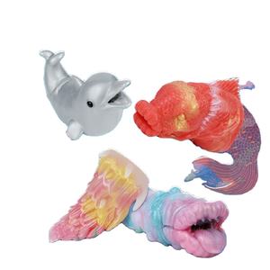 Venta al por mayor de masturbadores de silicona de animales marinos de avión en forma especial juguetes de masaje de próstata masculina masturbación masculina única - Product Image 1