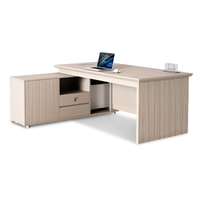 Bureau de direction moderne de luxe par Boss, bureau en forme de L avec design modulaire pour les écoles et les hôtels