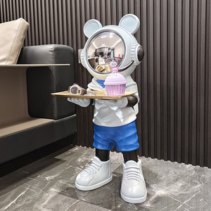 Light Luxury Space Bear Landing Resin DIY <strong>Large</strong> <strong>Ornament</strong> With Home Living Room Tv Cabinet Housemoving Decoration Children Gifts - Product Image 2