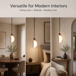 Factory Custom Modern Half Moon Pendant <b>Light</b> <b>Decorative</b> Chain Hanging Lamp <b>for</b> Dining Room Bedroom Hotel <b>lights</b> Manufacturer - Product Image 6