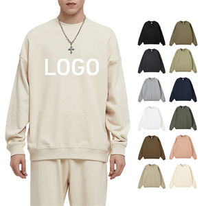 เสื้อสเวตเตอร์แบบสวมหัวมีฮู้ดผ้าฟลีซทรงโอเวอร์ไซส์สำหรับผู้ชายเสื้อสเวตเชิ้ตแฟชั่นฮิปฮอปแขนยาวสำหรับฤดูใบไม้ร่วงฤดูหนาวออกแบบได้ตามต้องการ - Product Image 1