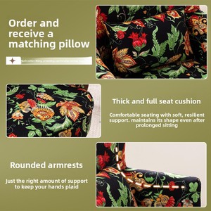 <span class=keywords><strong>Fauteuil</strong></span> simple en <span class=keywords><strong>tissu</strong></span> Fuguyangtai, style américain, <span class=keywords><strong>fauteuil</strong></span> décontracté de style campagnard, chaise Tiger, chaise de salon nordique simple, sans assemblage - Product Image 5