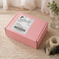 Caja de Cartón Corrugado Impresa Personalizada con Logotipo para Envíos de Comercio Electrónico, Ropa, Belleza y Regalos