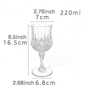 แก้วไวน์สีแดงโคบอลต์บลูสำหรับงานแต่งงาน สำหรับดื่มน้ำผลไม้ แก้วพลาสติกสีสันสดใส ลายนูน - Product Image 2