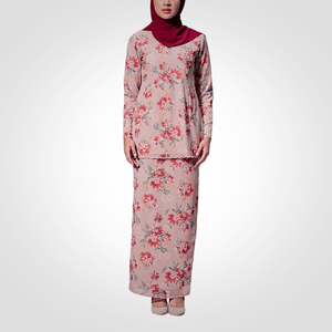 SIPO Eid Vente Chaude Malaisie Mini Kurung Femmes Musulmanes Robe Avec Corsage Rétro Géométrique Imprimé Jupe Moderne Baju Kurung - Product Image 5
