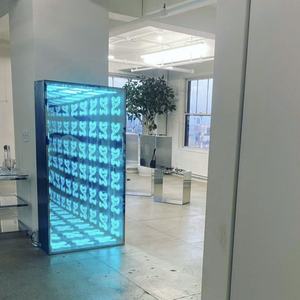 Neón 3D personalizado luz mágica ilusión pared túnel señal abismo efecto Panel Led infinito espejo para Oficina Baño Club <span class=keywords><strong>Bar</strong></span> Decoración - Product Image 4