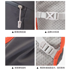 Mochila Profesional para Correr, Chaleco de Ciclismo de Montaña, Cierre de Cremallera Impermeable, Chaleco para Deportes Acuáticos, Senderismo y Montañismo al Aire Libre - Product Image 4