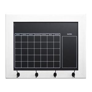 <span class=keywords><strong>Tableau</strong></span> d'affichage magnétique et <span class=keywords><strong>tableau</strong></span> noir combiné 18" <span class=keywords><strong>x</strong></span> 24" avec calendrier et crochets métalliques – Prix usine - Product Image 1