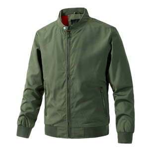 Chaqueta Bomber Casual para Hombre, Estilo Coreano, Cuello Alto, Cierre de Cremallera, Resistente al Viento, Personalizable por Fabricantes de <span class=keywords><strong>Ropa</strong></span> - Product Image 5