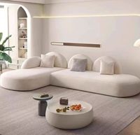Hochwertiges Modernes Amerikanisches Wohnzimmer-Möbelset mit Tiefer L-förmiger Sofa-Kombination und Stauraum