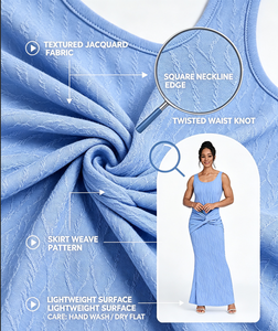 Nuovo Abito Estivo da Donna Senza Maniche con Spalline, Lunghezza <span class=keywords><strong>Midi</strong></span>, in Tessuto Tinta Unita, Elegante e Sexy, Modello A-Line - Product Image 5