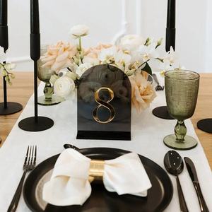 2026 Hot Selling Laser-Engraved Acrylic <b>Wedding</b> <b>Table</b> <b>Numbers</b> & Seating Chart - Product Image 1