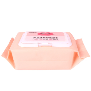 Exquisite packaging free sample custom label makeup remover residue wipe facial cleaning female wipes