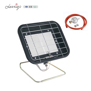 Outside Small Gas <strong>Bbq</strong> Heater with Cast Iron Adjustable Bracket Link Gas Cylinder Black 2 Ceramic Plates <strong>Masonry</strong> Heaters for Sale - Product Image 2