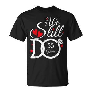Camiseta para parejas de 35 años de matrimonio, idea para el 35.º aniversario de boda, ¡celebra 35 años con estilo! - Product Image 1