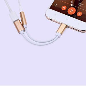 Adaptador Divisor de Cable <span class=keywords><strong>USB</strong></span>-C Tipo C a Conector de Audio Auxiliar de 3.5mm para Auriculares y Cargador - Product Image 3