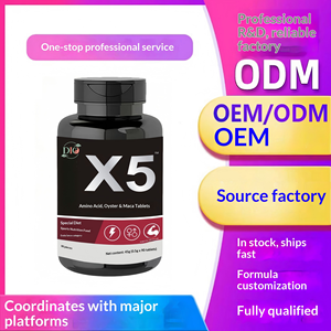 Suplemento Dietético de Aminoácidos, Pastillas de Ostra y Maca 0.5g, 90 Tabletas, Fabricación OEM/ODM, Marca Privada X5, Tabletas Naturales para el Apoyo a la Salud - Product Image 1