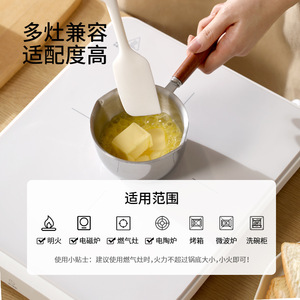 Beans Stainless Steel Mini Oil Pouring Pan 120ML200ML400ML600ML Easy Clean For Kitchen Use - Product Image 4