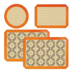 Amazing Hot Sale New Style Silicone Macaron Baking Mat Set For Decorating Piping Pot Baking Tray