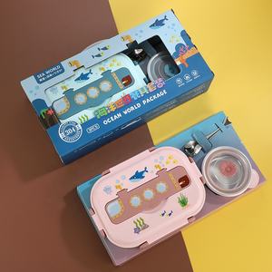 <span class=keywords><strong>Set</strong></span> di scatole per il <span class=keywords><strong>pranzo</strong></span> portatili all'aperto scatola per il <span class=keywords><strong>pranzo</strong></span> dei cartoni animati per bambini in acciaio inossidabile 304 isolamento a prova di perdite e di lunga durata - Product Image 6