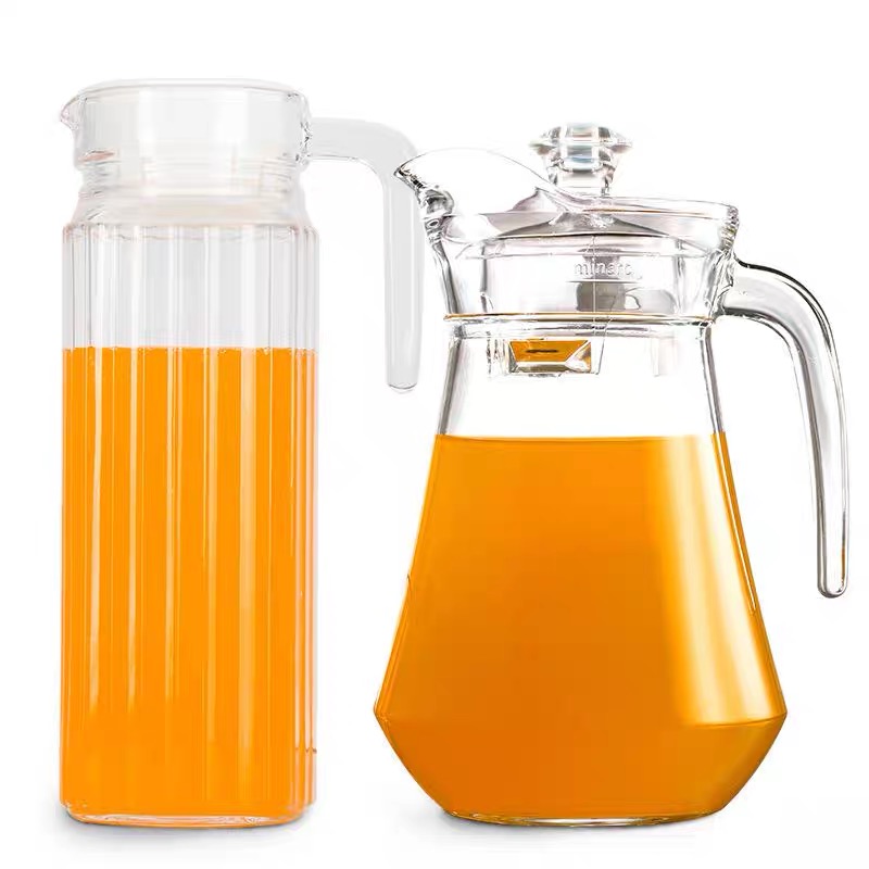 Cheap glass water drinking juice jug set
