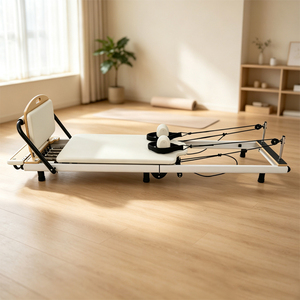Reformer con Diseño Plegable, Fácil Almacenamiento, Ruedas Giratorias, Patas Telescópicas, Altura Ajustable, Ahorro de Espacio en el Hogar, Y03053 Solución Ahorradora de Espacio - Product Image 4