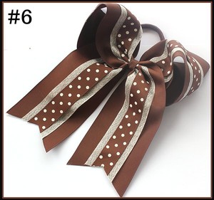Venta al por Mayor de Lazos para el Cabello de 8 Pulgadas con <span class=keywords><strong>Tres</strong></span> Capas de Lentejuelas y Diseño de Puntos, Lazos Deportivos para Niñas, Accesorios para el Cabello - Product Image 5