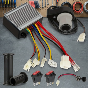 Kit de conversion de vélo électrique en aluminium durable, contrôleur de moteur, accélérateur de guidon, batterie au lithium, prise d'alimentation - Product Image 2