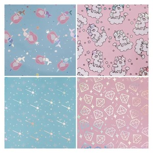 Custom Unicorn Stars <b>Pattern</b> Recyclable PE Coated Double-Sided Art <b>Paper</b> Roll 100GSM Eco-Friendly Gift Craft <b>Paper</b> Digital - Product Image 4