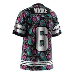 Logo personalizzato abbigliamento sportivo da competizione ad asciugatura rapida 2024-2025 nuovi disegni cucito maglia uniforme pacchetto Football americano Te camicia - Product Image 5
