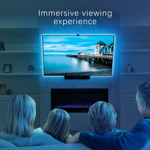 Dải đèn <span class=keywords><strong>LED</strong></span> nền TV với cảm biến màu sắc camera AR, đèn RGBIC, đồng bộ nhạc, tương thích với màn hình 55-85 inch, đèn liên kết Ambilight - Product Image 5