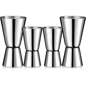 Jigger double tête en acier inoxydable 15 ml, vente en gros directe usine, produit promotionnel en métal - Product Image 1