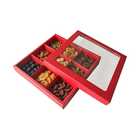 Boîtes de transport de fruits en carton empilables avec couvercle et fond, fenêtre supérieure, pour cerises, raisins, agrumes, vente en gros de la marque ZY Factory