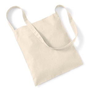 Vente en gros sur mesure 100% toile de coton biologique couleur jaune couleur unie Gots certificat écologique bon marché vente en gros de sacs à main réutilisables - Product Image 6