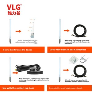 هوائي VLG خارجي مقاوم للماء من الألياف الزجاجية عالي الكسب، هوائي واي فاي متعدد الاتجاهات 433 ميجاهرتز 915 ميجاهرتز 2.4 جيجا 5.8 جيجا للاتصالات - Product Image 3