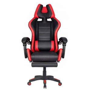 Chaise de jeu ergonomique VANBOW, chaise de bureau pivotante pour <span class=keywords><strong>PC</strong></span>, repose-pieds massant, chaise de course pour joueurs, expérience de siège confortable - Product Image 2