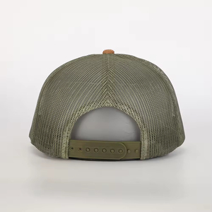 Casquette Trucker à Logo Personnalisé, Couronne Haute, 5 Panneaux, en Maille, avec Patch Tissé, Réglable, pour Adulte, Fournisseur en Gros de Casquettes - Product Image 5