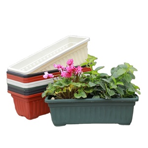 Ronbo Sunrise Factory Price Wholesale Balcony Basin Colorful Plastic Flower Planter Pots