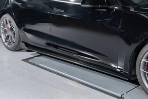 Body Kit Serat Karbon Kering Gaya KB Perfect Fit, Lip Depan, Side Skirt, <span class=keywords><strong>Diffuser</strong></span> Belakang, Spoiler untuk Tesla <span class=keywords><strong>Model</strong></span> <span class=keywords><strong>3</strong></span> - Product Image 4