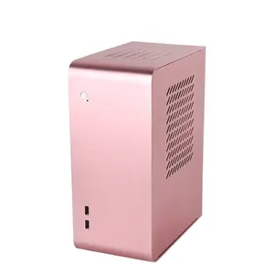 Factory custom aluminium fabrication computer case cute slim mini itx case