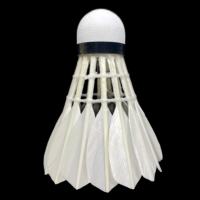 Lingshang LS300, volants de badminton professionnels super durables, de qualité supérieure, blancs, design personnalisé, plumes de canard, sandwich composite 2 couches