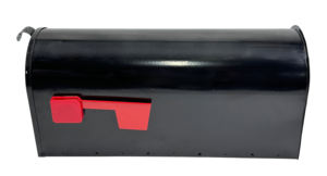 Buzón Rectangular Negro Moderno - Diseño Simple, <span class=keywords><strong>Placa</strong></span> de Acero Impermeable - Product Image 4