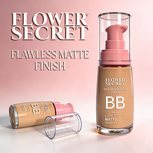Base <span class=keywords><strong>de</strong></span> Maquillaje Líquida Flower Secret, Impermeable, <span class=keywords><strong>de</strong></span> Larga Duración, Control <span class=keywords><strong>de</strong></span> Grasa, Acabado Mate, con Tamaño <span class=keywords><strong>de</strong></span> Viaje para Todo Tipo <span class=keywords><strong>de</strong></span> Piel - Product Image 1