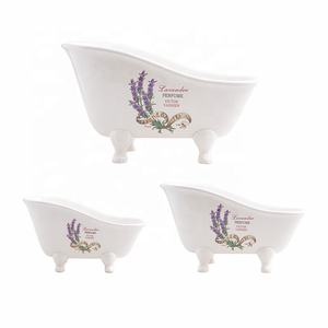 Campionario Vintage in miniatura vasca da bagno in ceramica <span class=keywords><strong>solido</strong></span> <span class=keywords><strong>portasapone</strong></span> in gres stile nordico in gres - Product Image 3