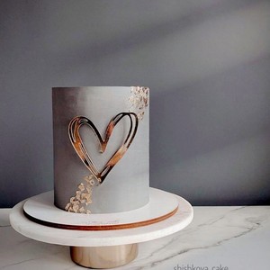 MOYI - Decoración de Acrílico para Pastel en Forma de Corazón, Laterales de Acrílico para Pastel en Forma de Corazón, para San Valentín - Product Image 3