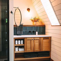Airbnb Maison préfabriquée Casas Prefabricadas Modernes Kit de cabane Maison triangulaire à ossature préfabriquée Maison mobile modulaire préfabriquée Tiny Home