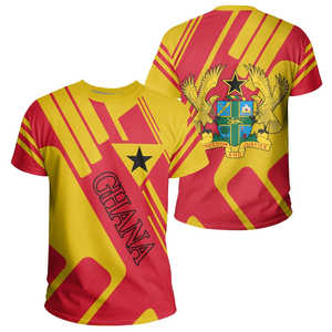 Drapeau du Ghana Tee Ver1 White Republic Day Jersey Pentagon Quarter Rockie Style Ghana African T <span class=keywords><strong>Shirt</strong></span> - Product Image 2